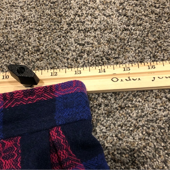 VTG Pendleton Skirt 12 Purple Plaid 100% Virgin Wool Pockets Long 60s 70s - Picture 9 of 13